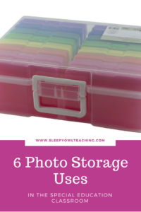 6 photo storage uses in the special education classroom